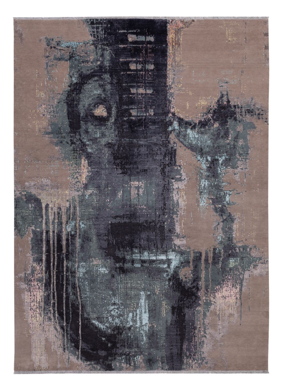 Designermatta - 354 x 256 cm - flerfärgad