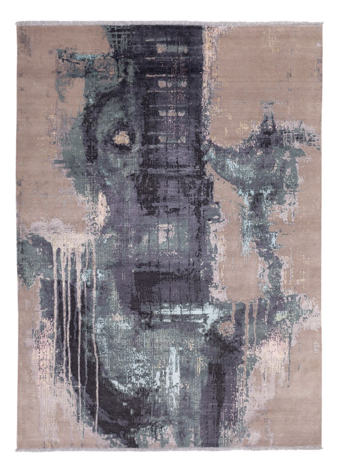 Designermatta - 353 x 256 cm - flerfärgad