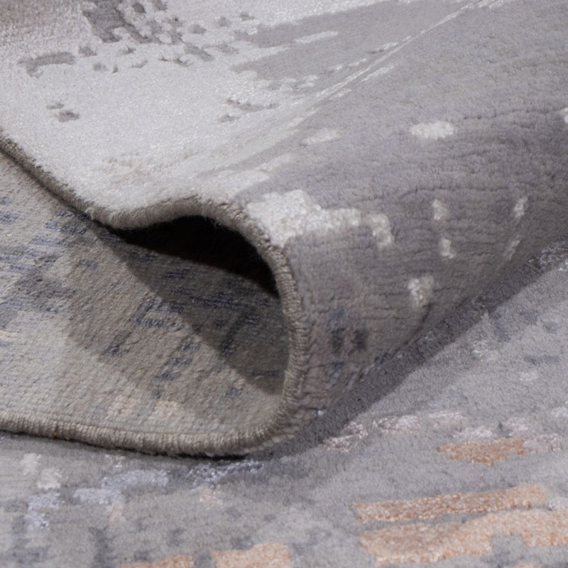 Designermatta - 359 x 255 cm - ljusgrå