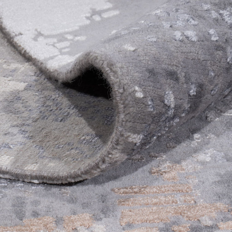 Designermatta - 353 x 250 cm - ljusgrå