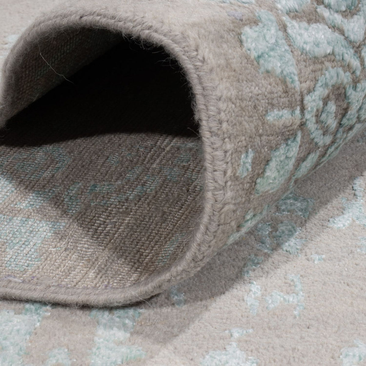 Designermatta - 358 x 270 cm - ljusblå