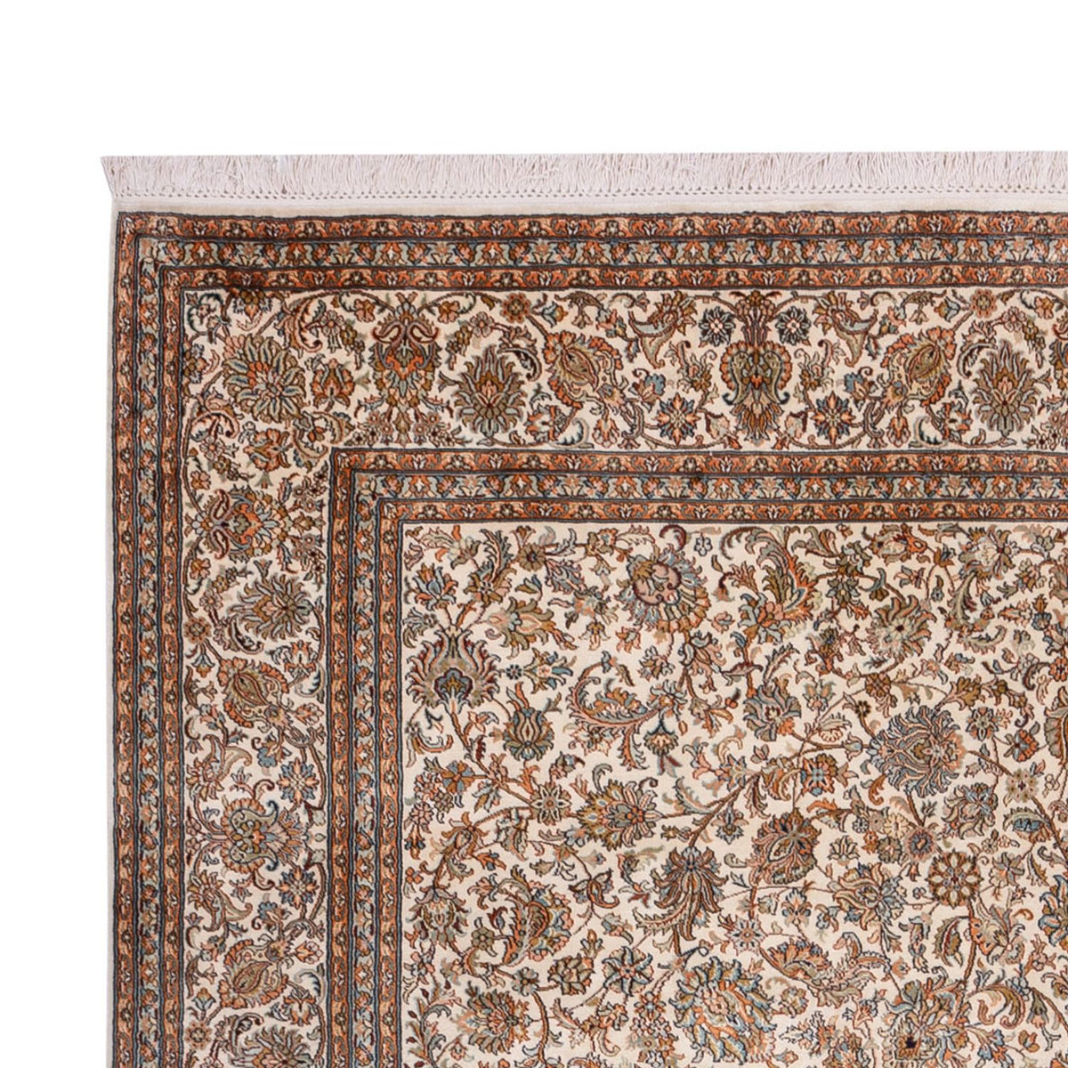 Sidenmatta - Kashmir Silk - 349 x 247 cm - beige