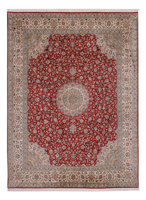 Sidenmatta - Kashmir Silk - 327 x 244 cm - röd