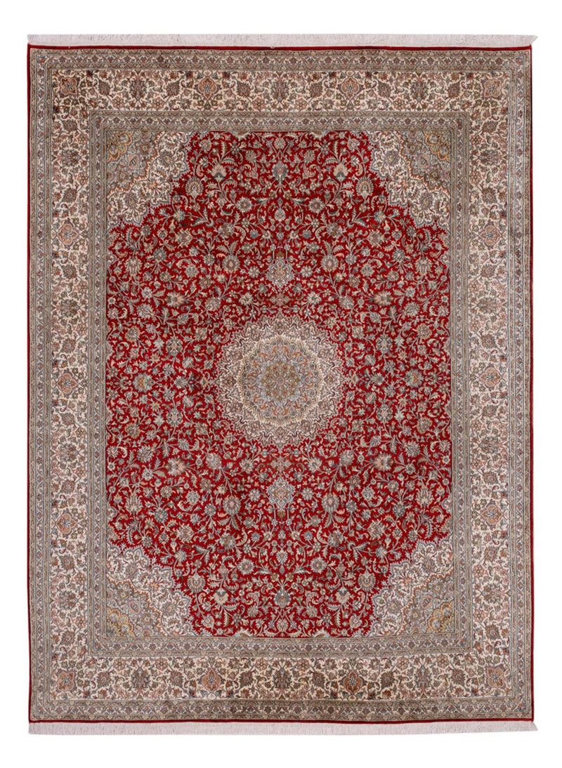 Sidenmatta - Kashmir Silk - 327 x 244 cm - röd
