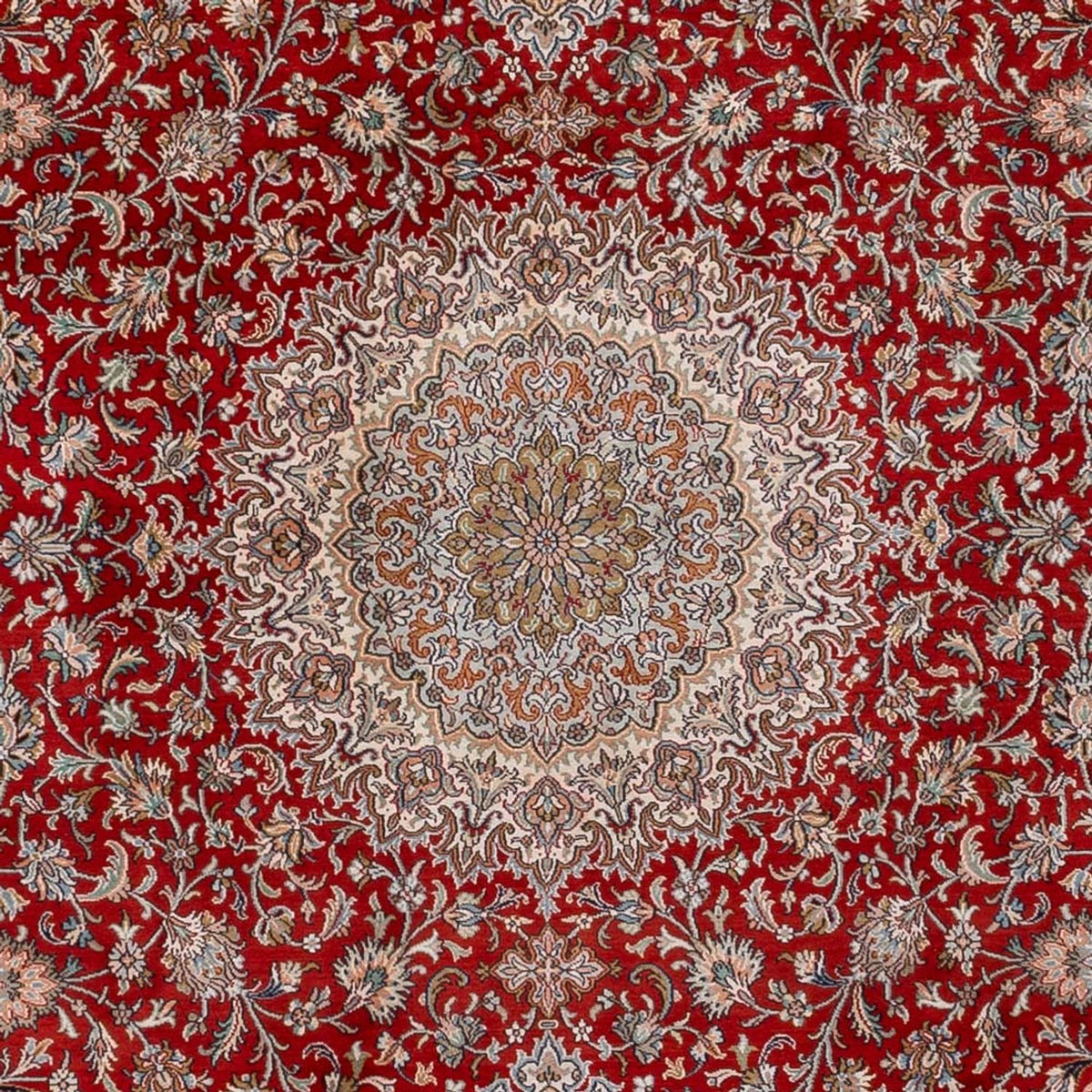 Sidenmatta - Kashmir Silk - 327 x 244 cm - röd