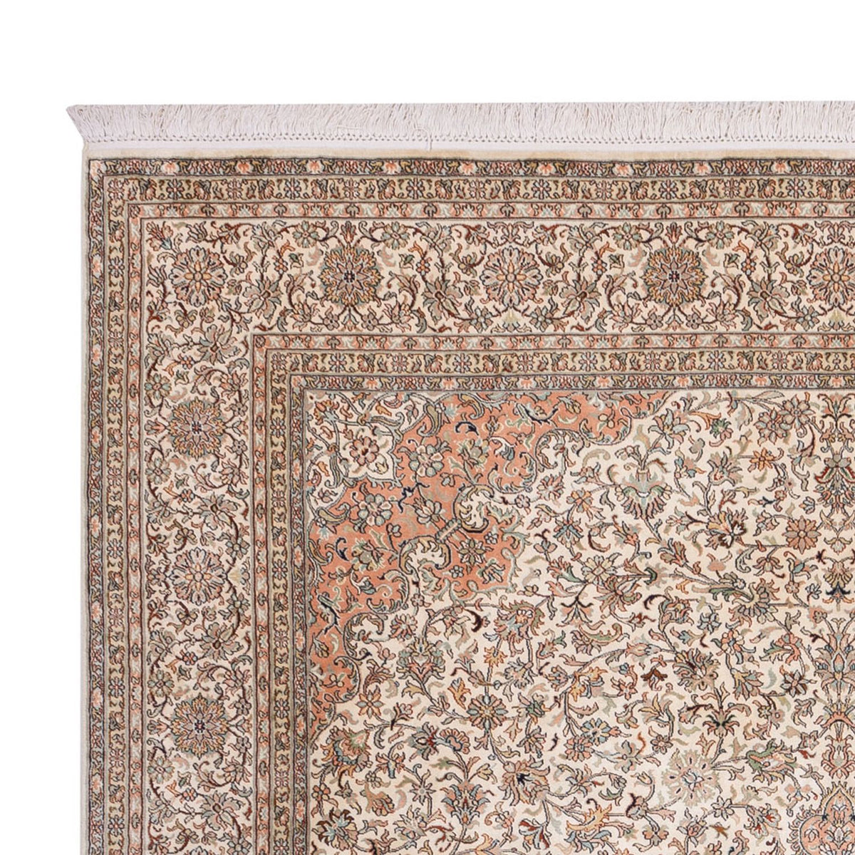Sidenmatta - Kashmir Silk - 329 x 244 cm - beige