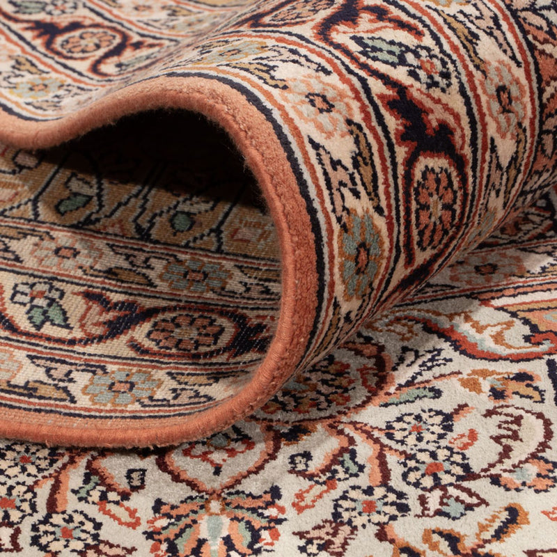 Sidenmatta - Kashmir Silk - 372 x 277 cm - mörk beige