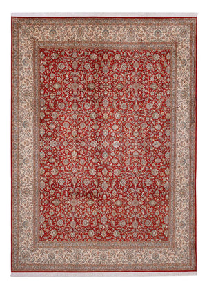 Sidenmatta - Kashmir Silk - 340 x 250 cm - röd