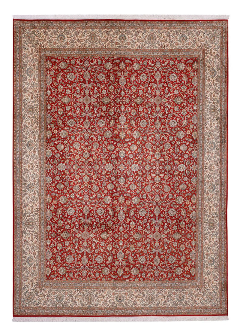 Sidenmatta - Kashmir Silk - 340 x 250 cm - röd