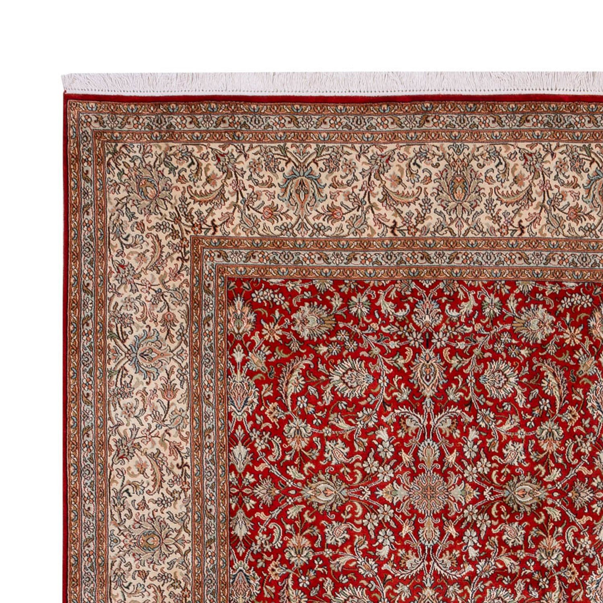 Sidenmatta - Kashmir Silk - 340 x 250 cm - röd