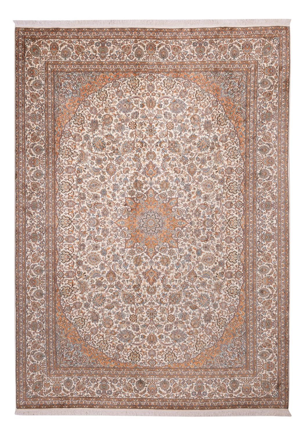 Sidenmatta - Kashmir Silk - 347 x 247 cm - beige
