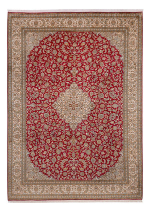 Sidenmatta - Kashmir Silk - 339 x 244 cm - röd