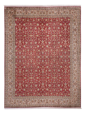 Sidenmatta - Kashmir Silk - 369 x 279 cm - röd