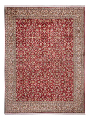 Sidenmatta - Kashmir Silk - 369 x 279 cm - röd