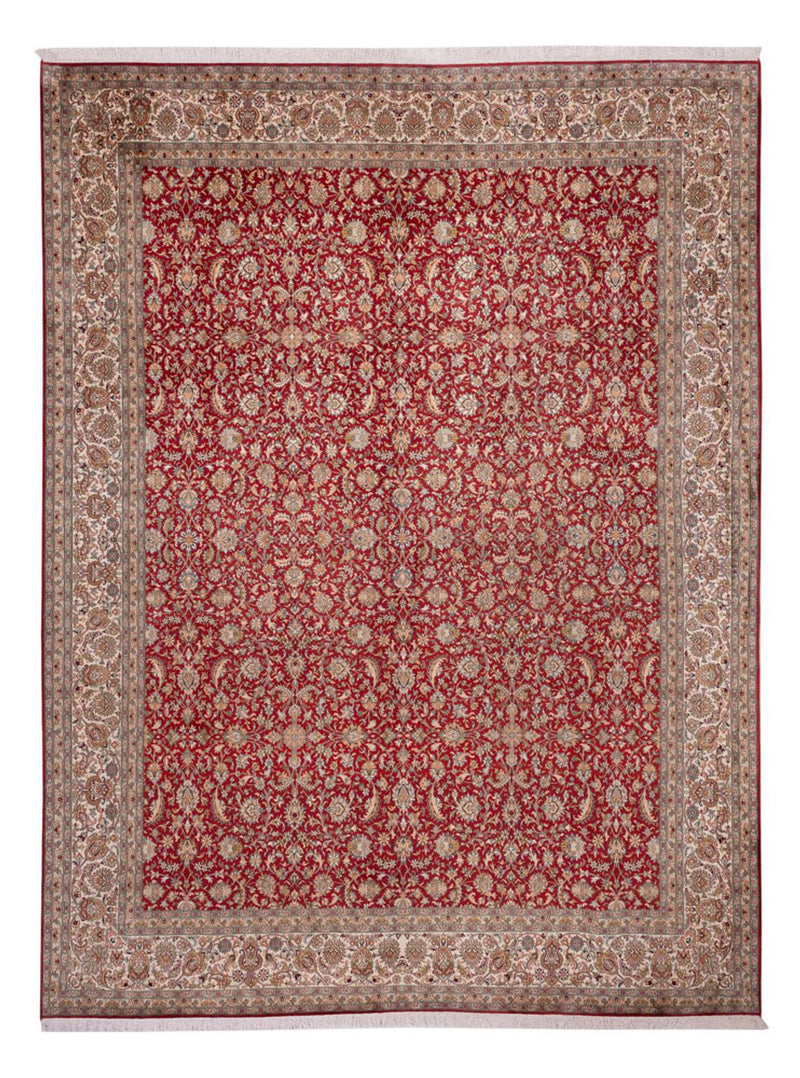 Sidenmatta - Kashmir Silk - 369 x 279 cm - röd