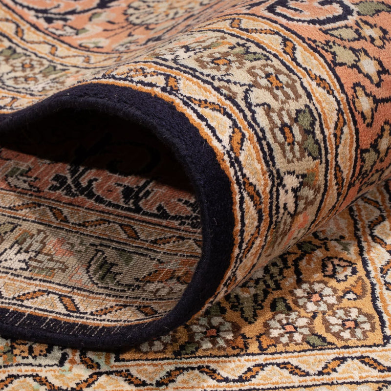 Sidenmatta - Kashmir Silk - 330 x 246 cm - mörk beige