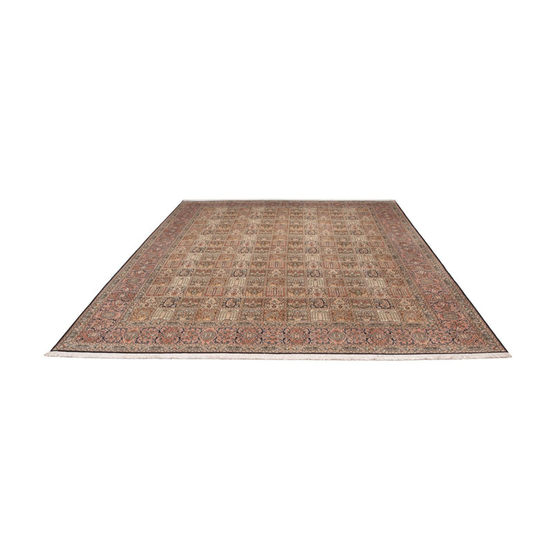 Sidenmatta - Kashmir Silk - 330 x 246 cm - mörk beige