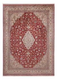 Sidenmatta - Kashmir Silk - 332 x 245 cm - röd