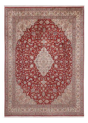 Sidenmatta - Kashmir Silk - 332 x 245 cm - röd