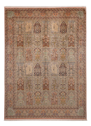 Sidenmatta - Kashmir Silk - 324 x 238 cm - beige