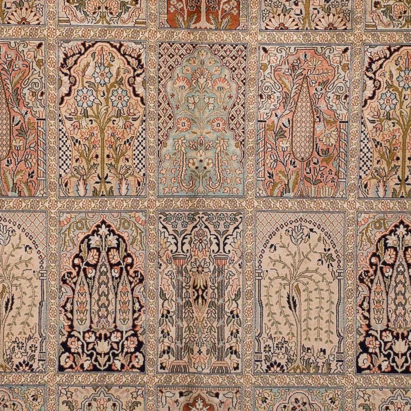 Sidenmatta - Kashmir Silk - 324 x 238 cm - beige