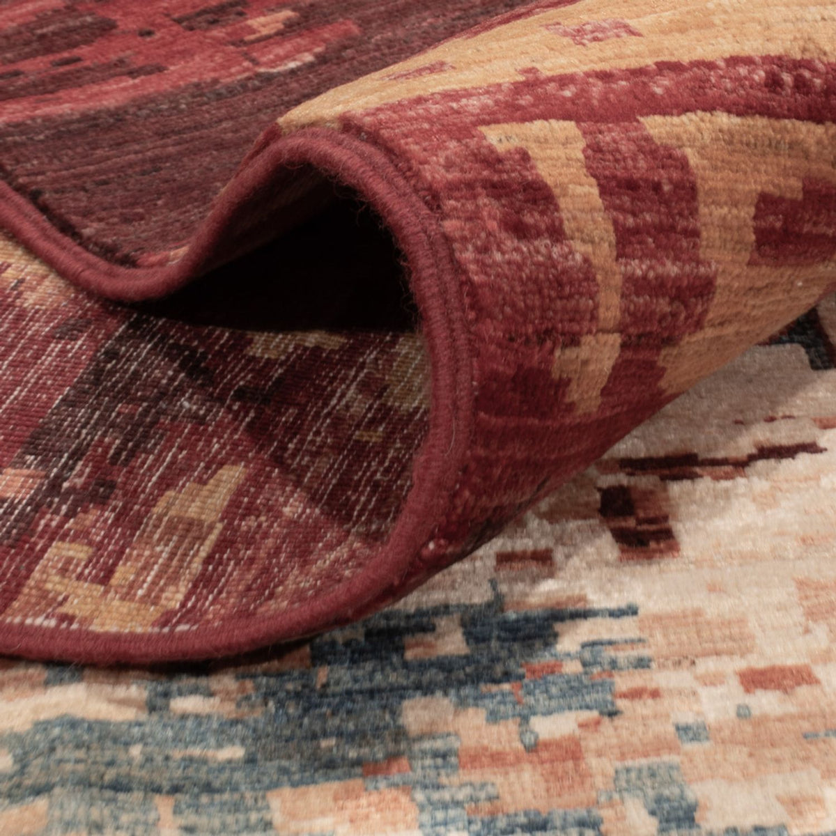 Designermatta - 396 x 303 cm - flerfärgad