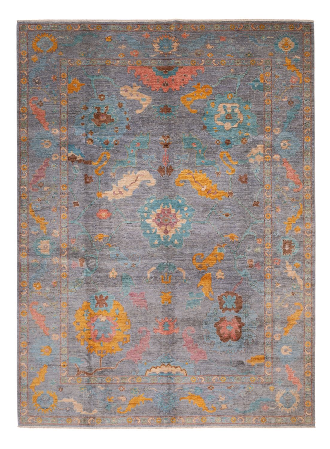 Ziegler Carpet - Usak - 404 x 301 cm - ljusblå