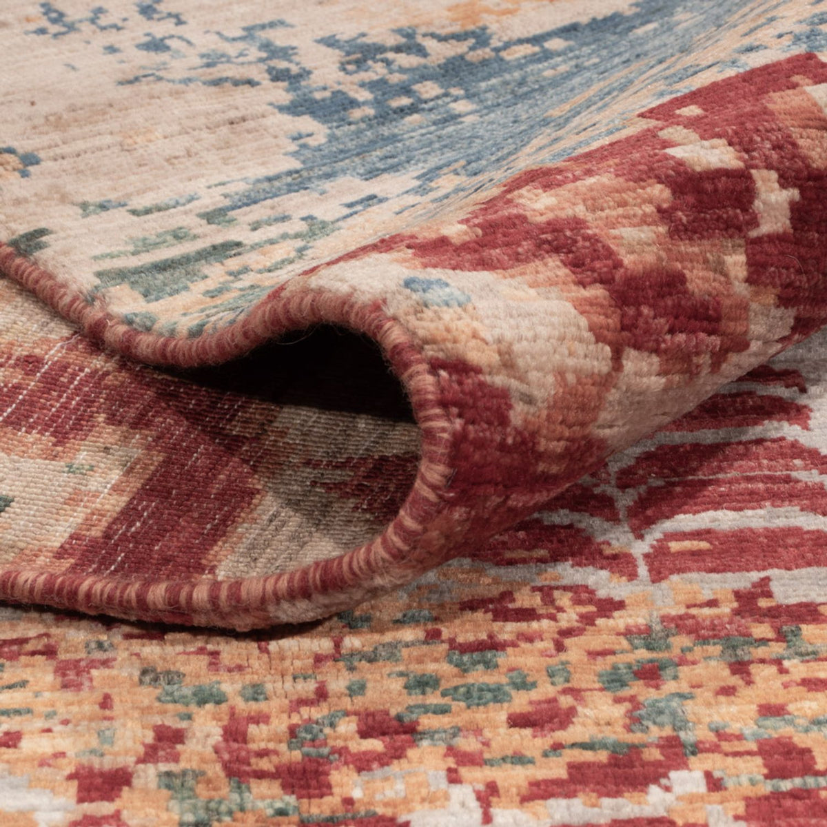 Designermatta - 394 x 298 cm - flerfärgad