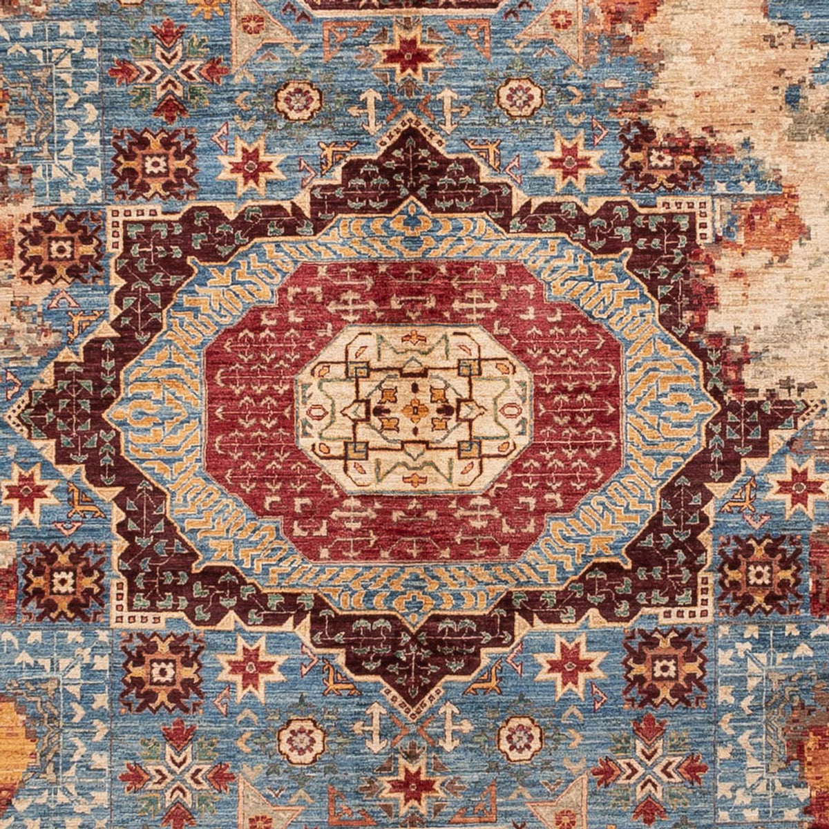 Designermatta - 386 x 294 cm - flerfärgad