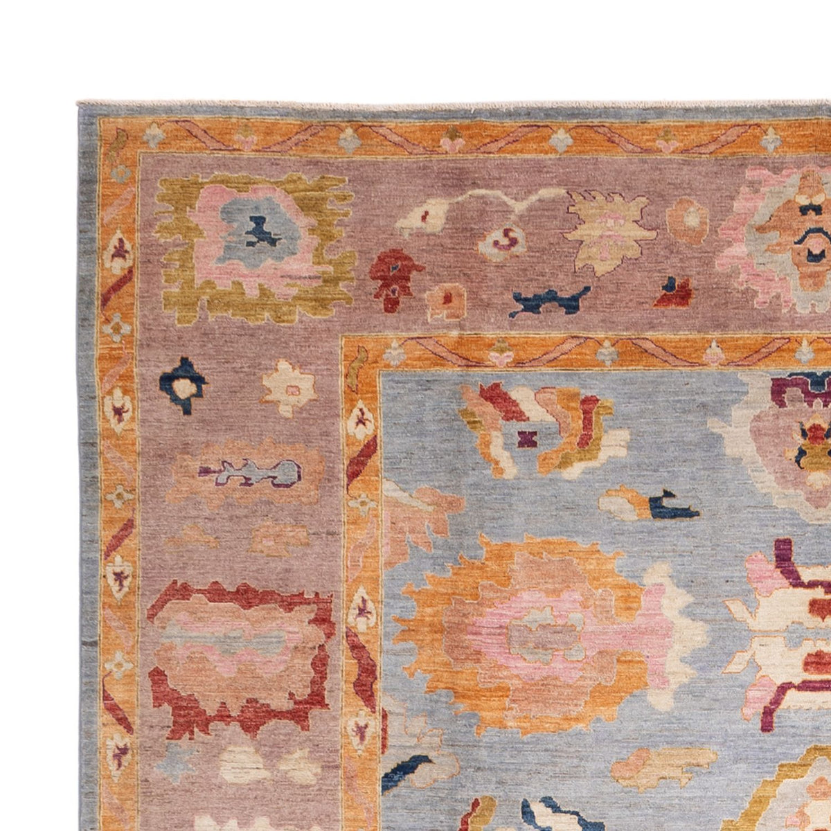 Ziegler Carpet - Usak - 391 x 298 cm - ljusblå