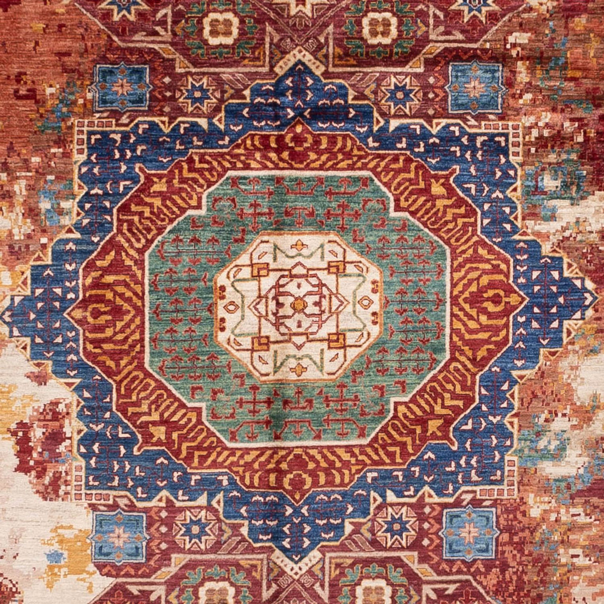 Designermatta - 391 x 306 cm - flerfärgad