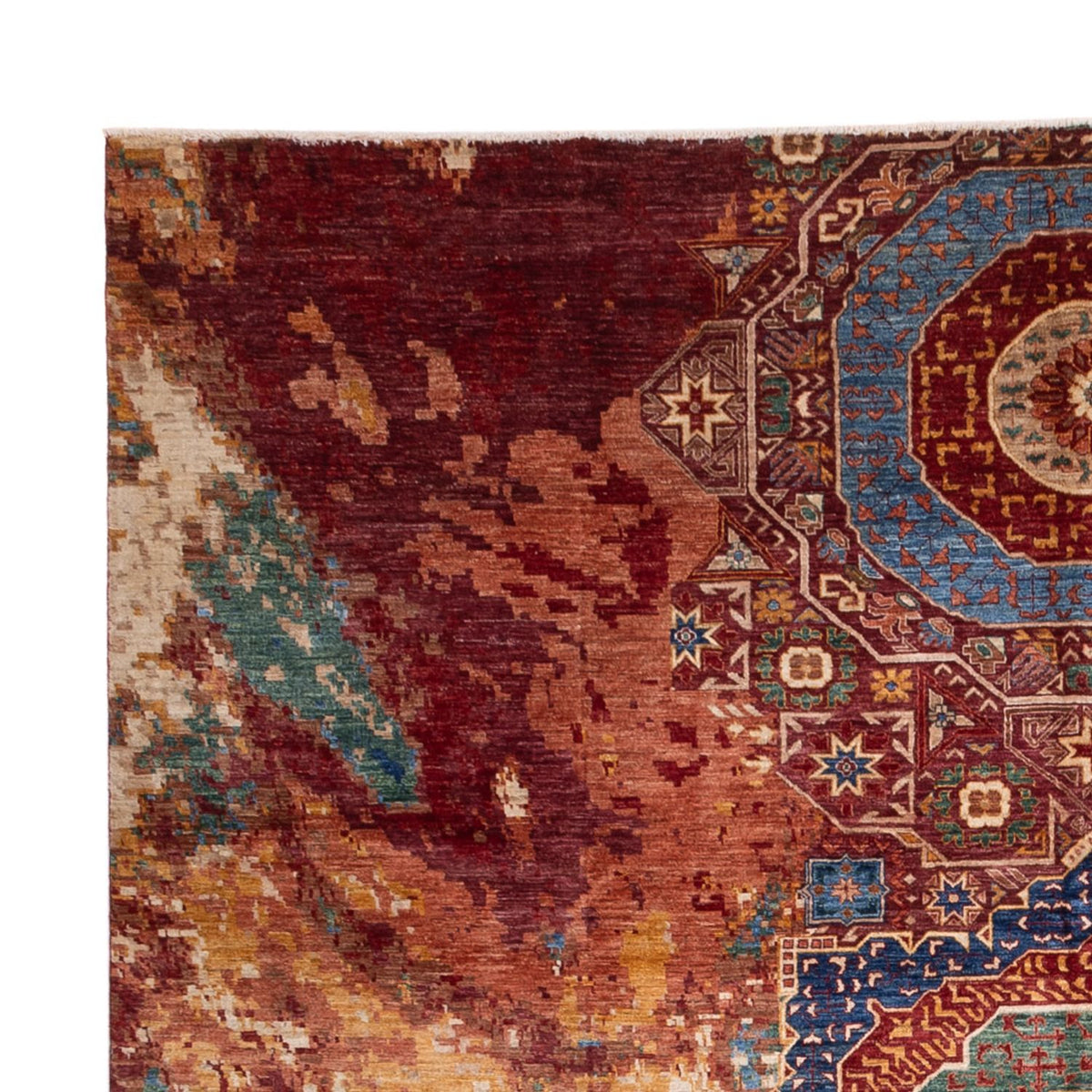 Designermatta - 391 x 306 cm - flerfärgad