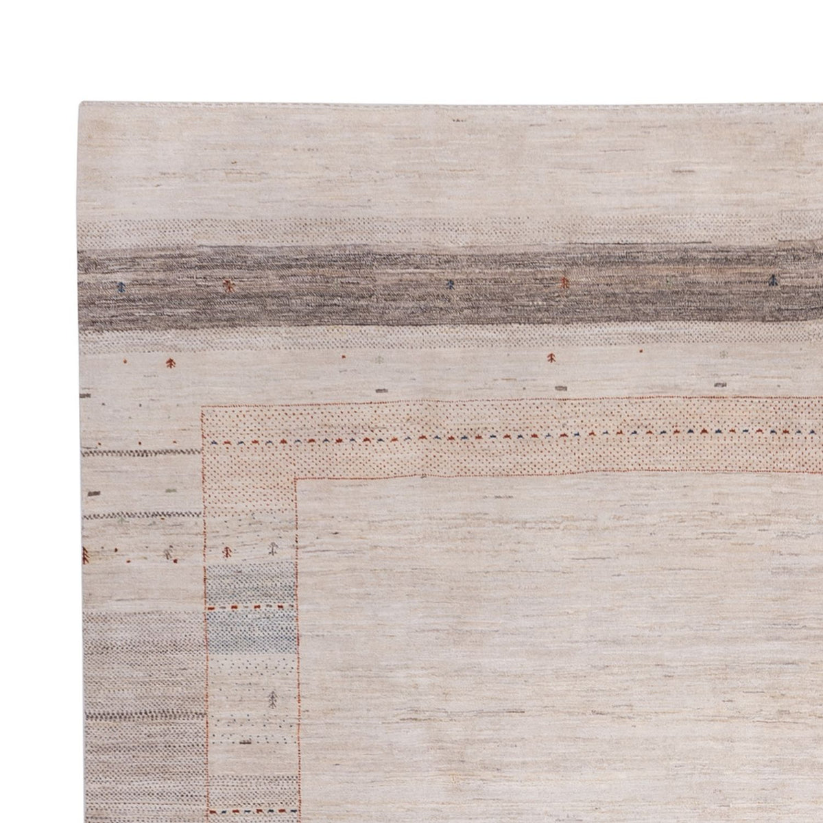 Gabbeh-mattan - Loribaft Indus - 396 x 300 cm - taupe