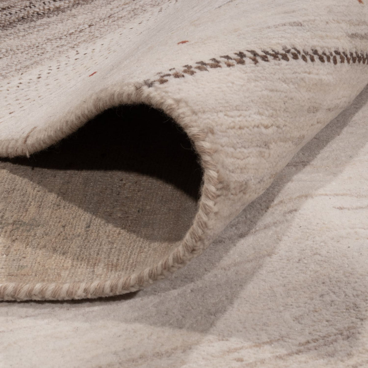 Gabbeh-mattan - Loribaft Indus - 396 x 300 cm - taupe