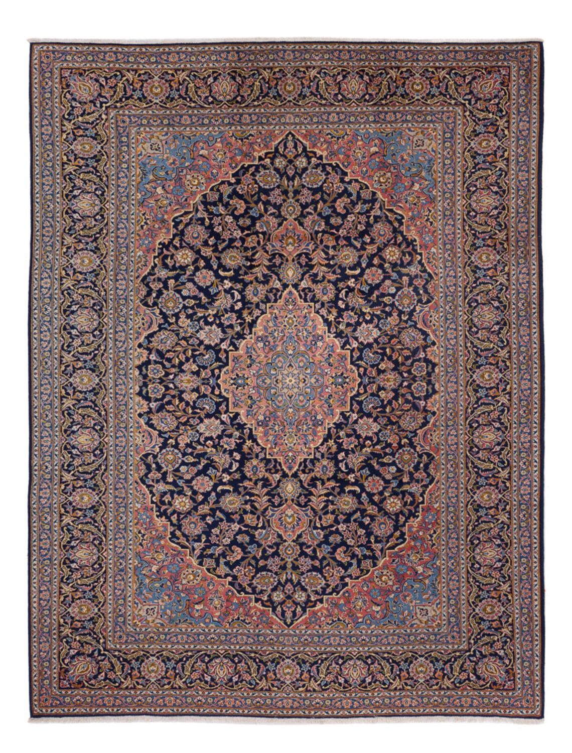 Persiska mattor - Keshan - 355 x 264 cm - mörk beige