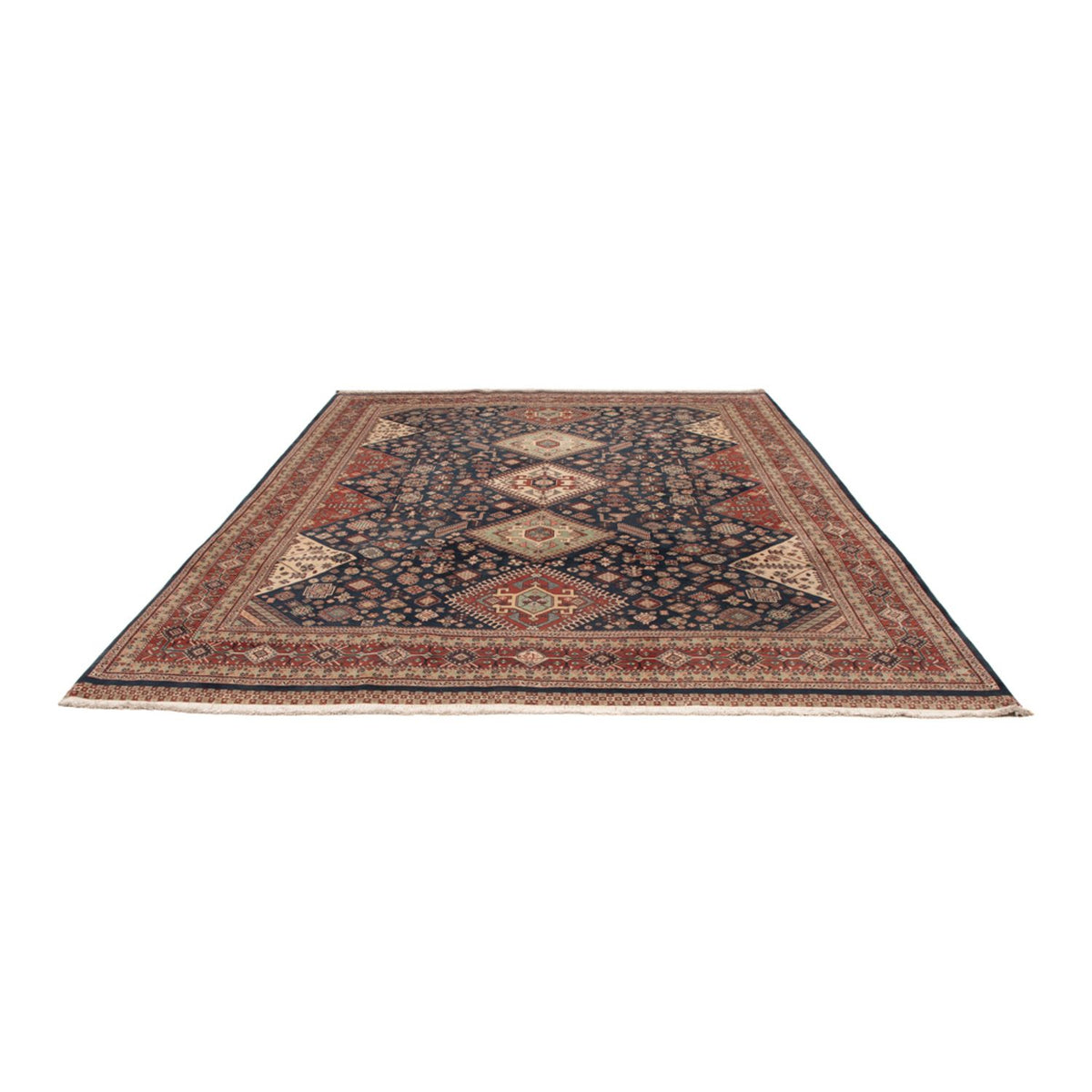 Persisk matta - Nomadic - 318 x 238 cm - mörkblå