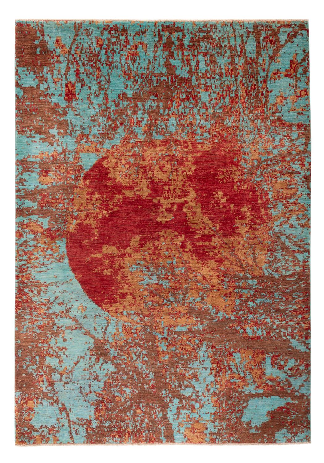 Designermatta - 296 x 207 cm - flerfärgad