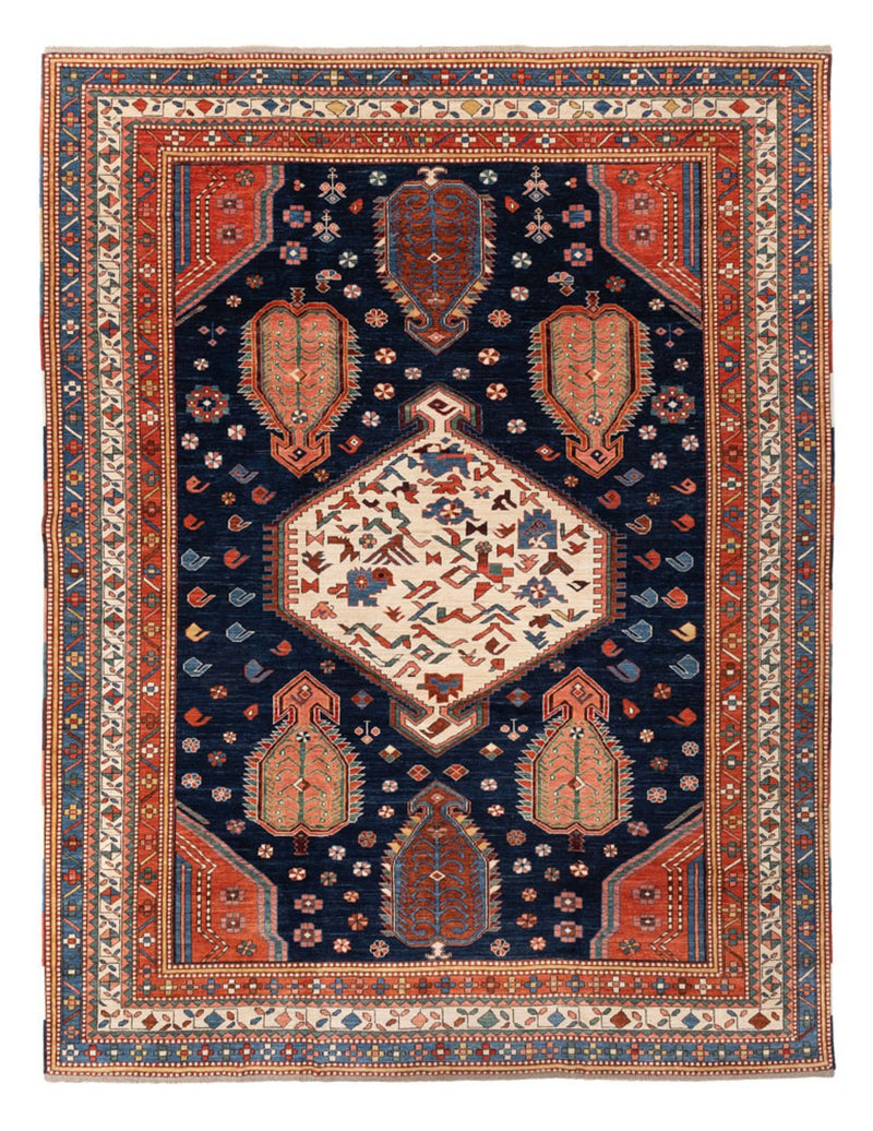 Ziegler Carpet - Kazak - 367 x 270 cm - mörkblå