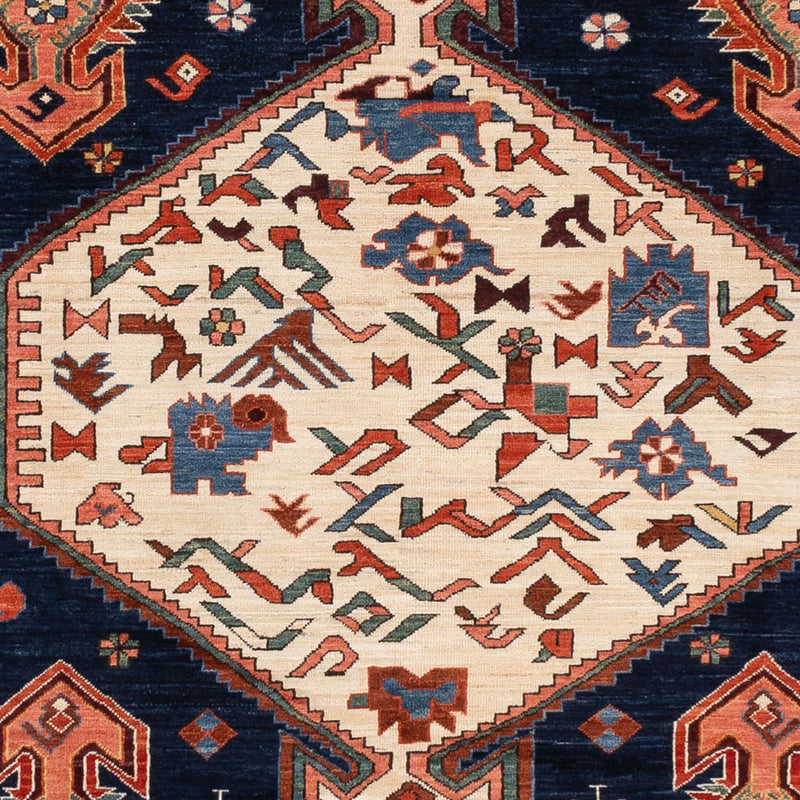 Ziegler Carpet - Kazak - 367 x 270 cm - mörkblå