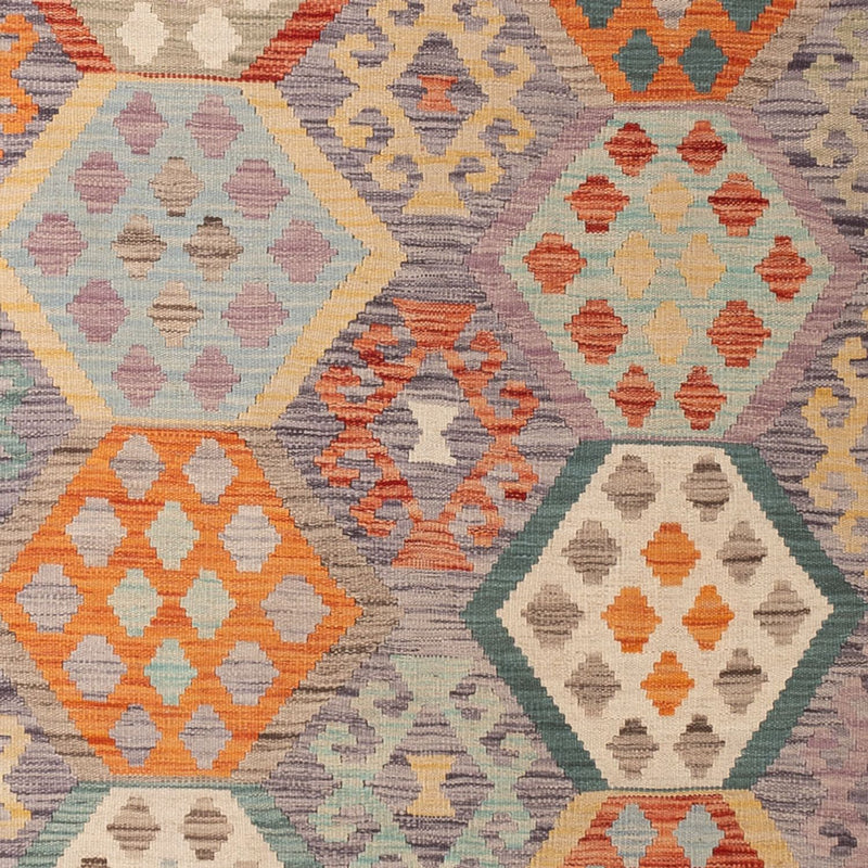 Kelim Carpet - Splash - 292 x 197 cm - flerfärgad