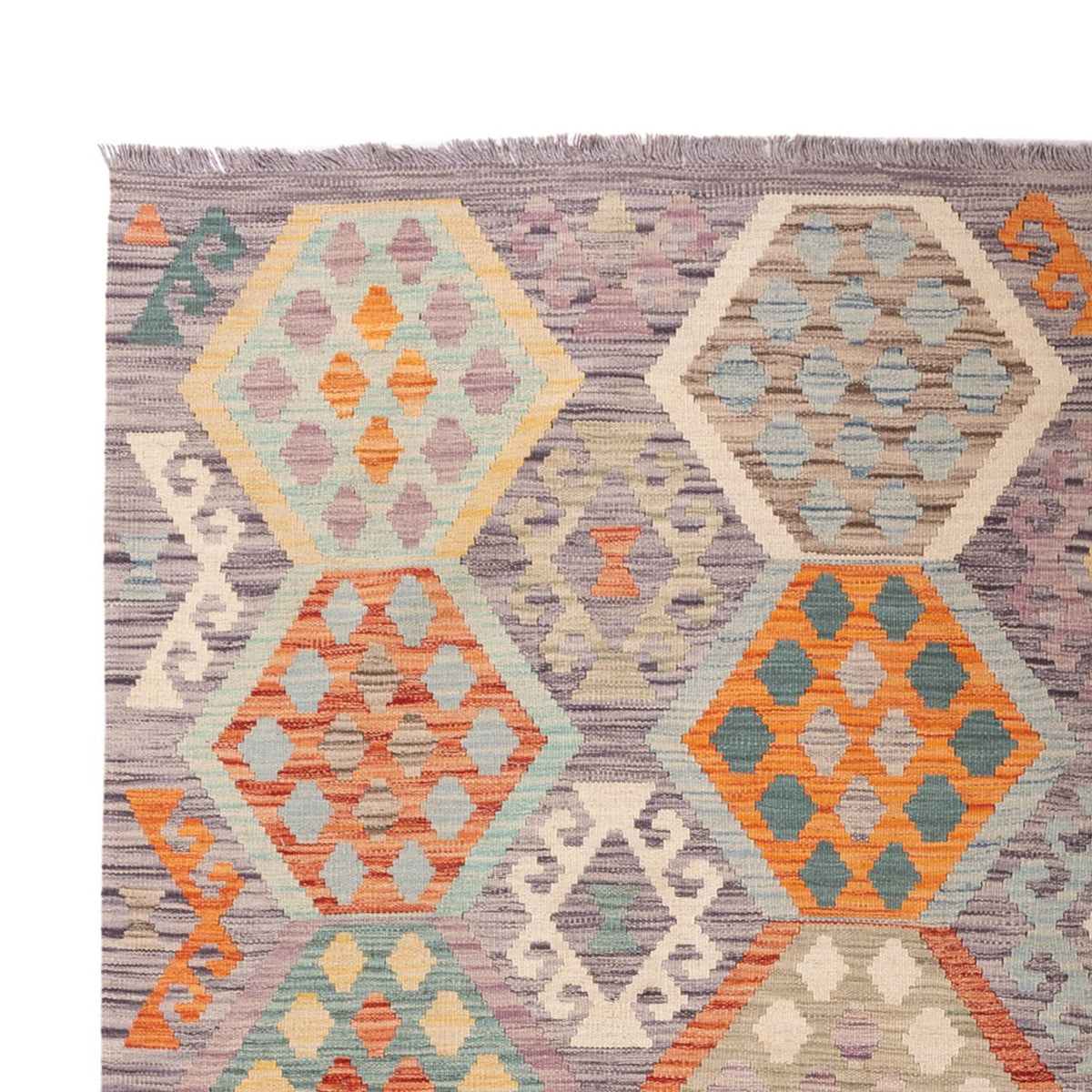 Kelim Carpet - Splash - 292 x 197 cm - flerfärgad