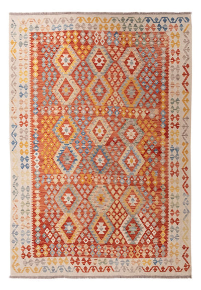 Kilim Maimana 207x292cm - Ullmatta - flerfärgad