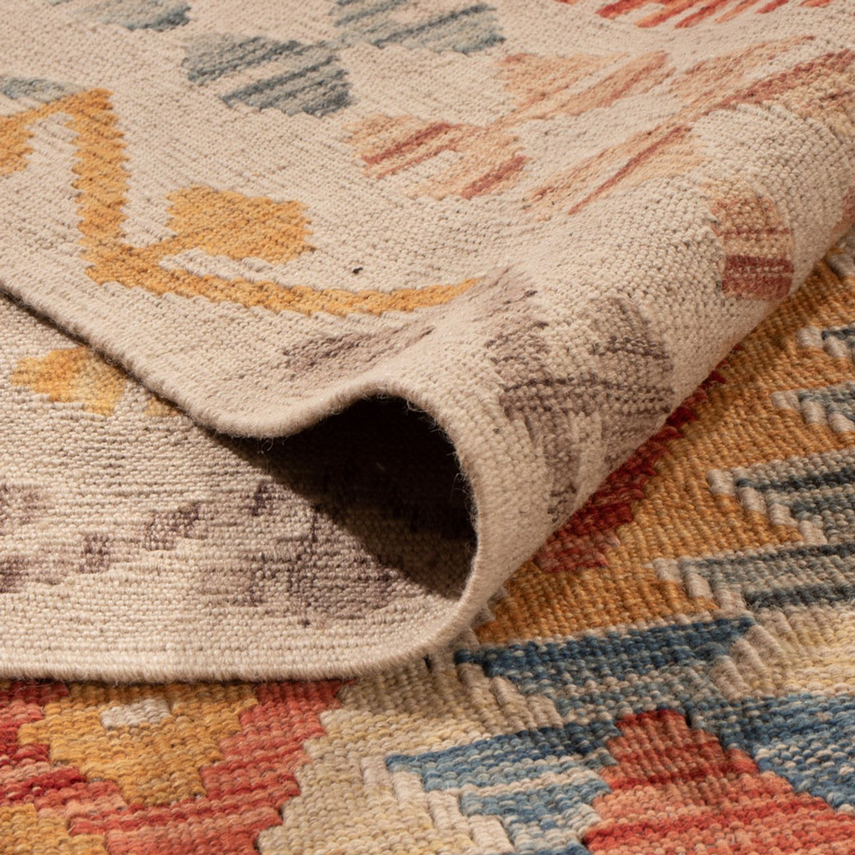 Kelim Carpet - Splash - 292 x 207 cm - flerfärgad