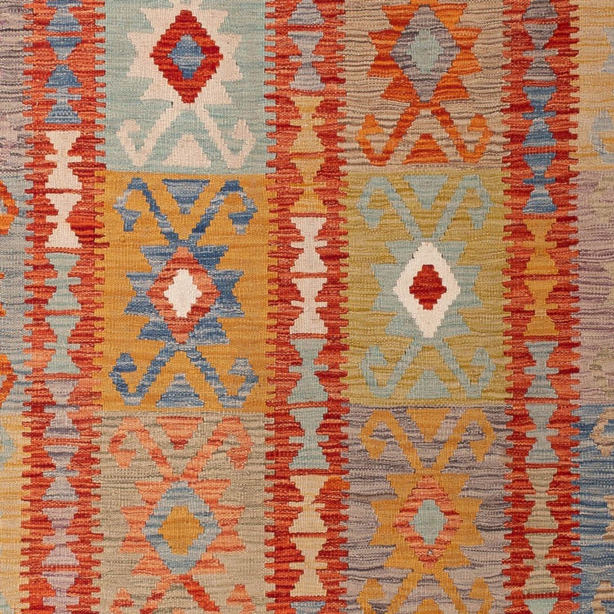Kelim Carpet - Splash - 298 x 197 cm - flerfärgad