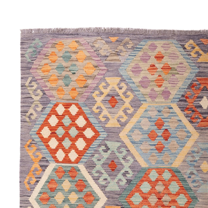 Kelim Carpet - Splash - 293 x 193 cm - flerfärgad