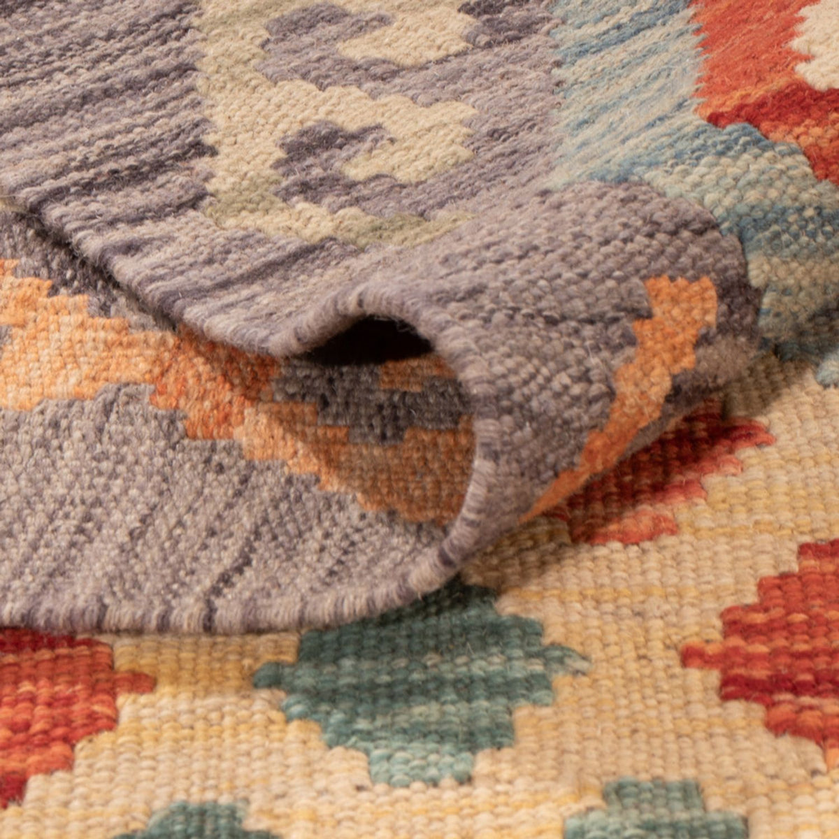 Kelim Carpet - Splash - 293 x 193 cm - flerfärgad