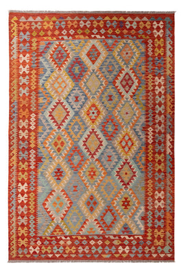 Kelim Carpet - Splash - 295 x 196 cm - flerfärgad
