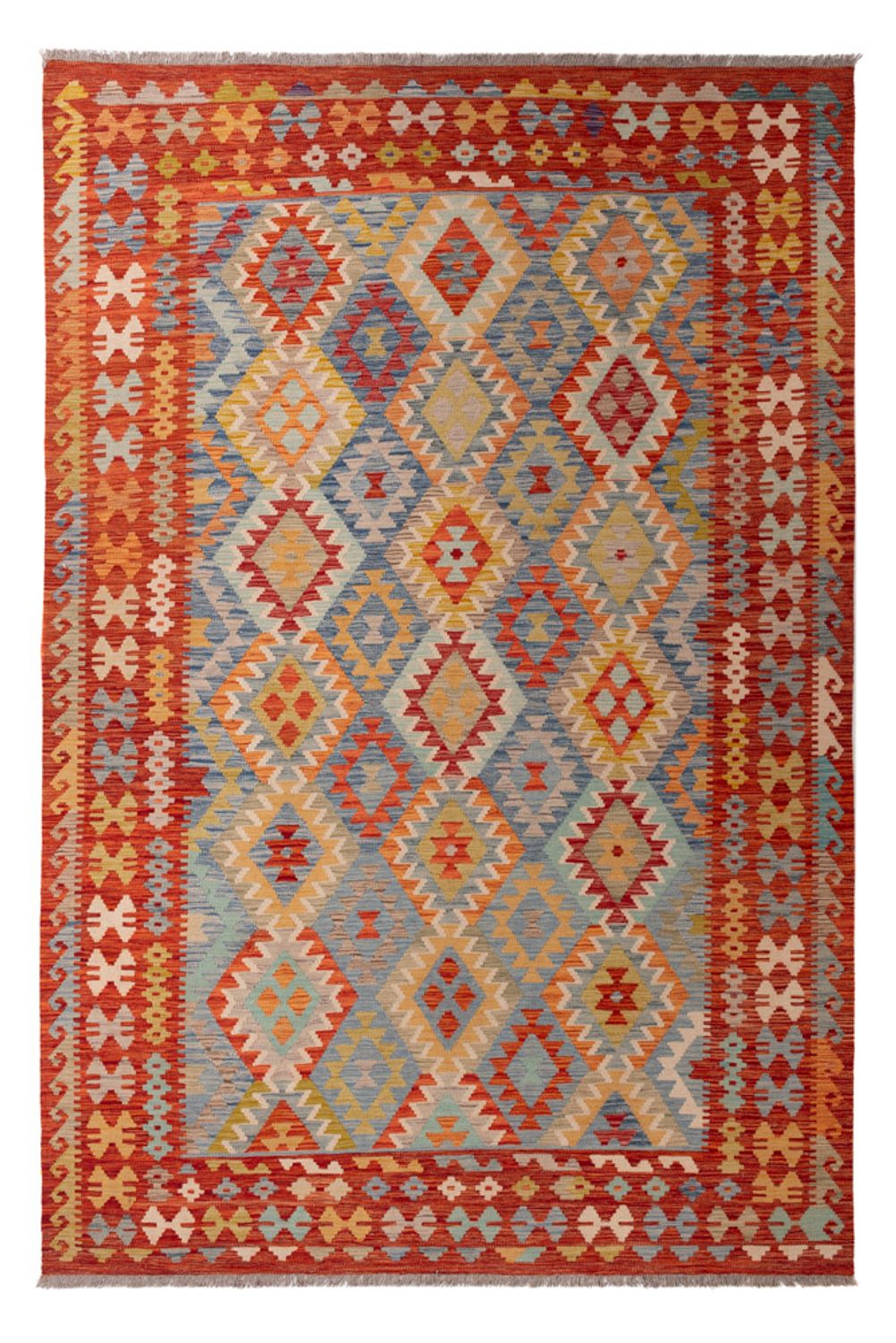 Kelim Carpet - Splash - 295 x 196 cm - flerfärgad