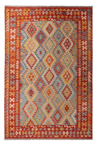 Kelim Carpet - Splash - 295 x 196 cm - flerfärgad