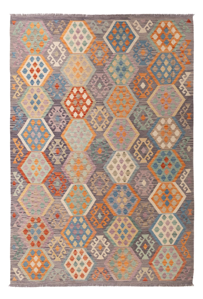 Kelim Carpet - Splash - 297 x 204 cm - flerfärgad